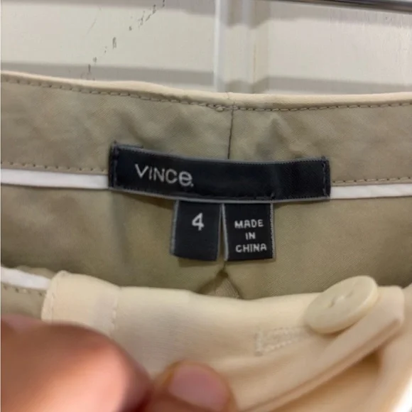 VINCE Double Pleated Cropped trouser pant medium rise - Picture 8 of 12